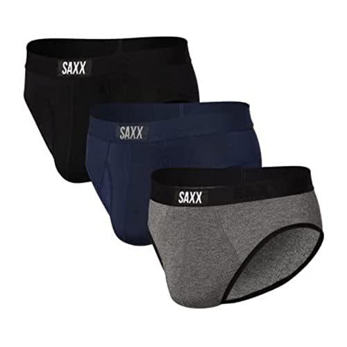 Men's Underwear - Ultra Super Soft Briefs with Built-in Pouch Support – Pack of 3, Underwear for Men