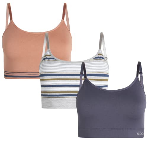 Women’s Bra – 3 Pack Seamless Comfort Crop Cami Lounge Bralette (S-XL)
