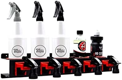 Turbo Pro Spray Bottle Storage Rack Abrasive Material Hanging Rail Car Beauty Shop Accessory Display Auto Cleaning Detailing Tools Hanger Bottle Organizer