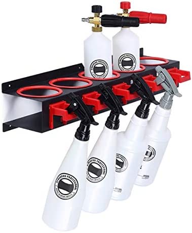 Turbo Pro Spray Bottle Storage Rack Abrasive Material Hanging Rail Car Beauty Shop Accessory Display Auto Cleaning Detailing Tools Hanger Bottle Organizer
