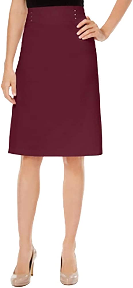 Collection Petite Rivet-Waist Pencil Skirt