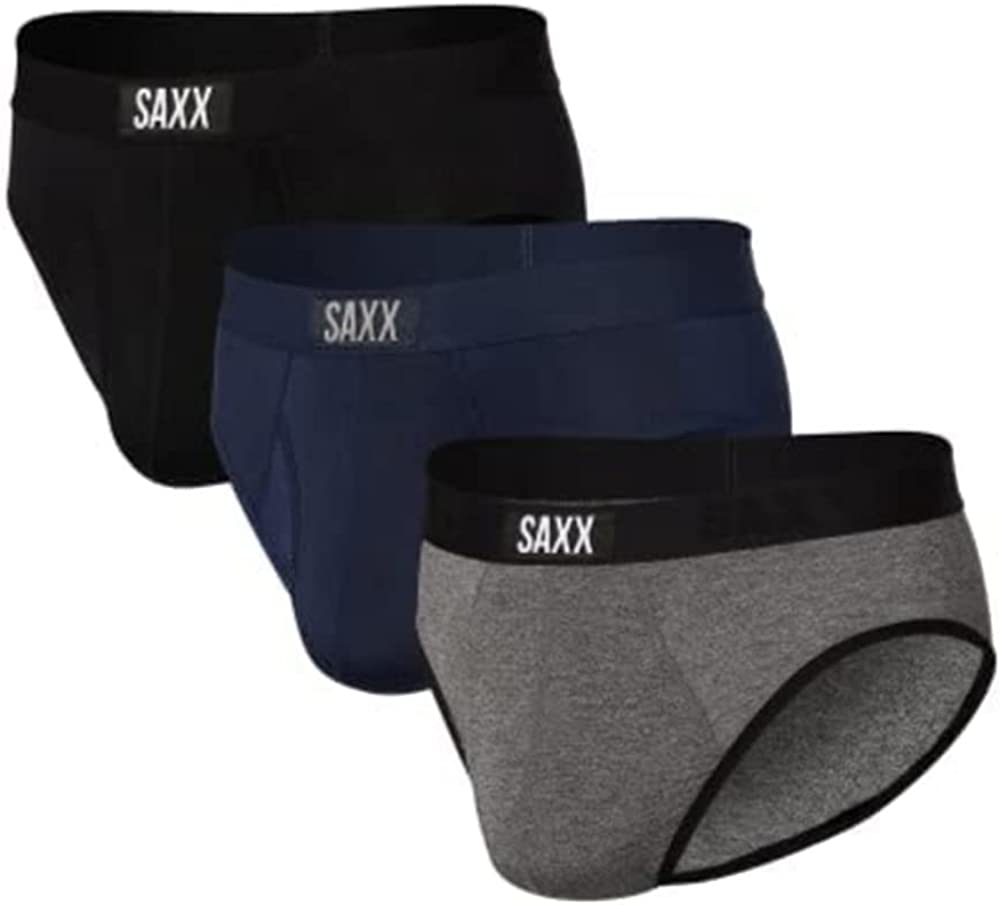 Men's Underwear - Ultra Super Soft Briefs with Built-in Pouch Support – Pack of 3, Underwear for Men