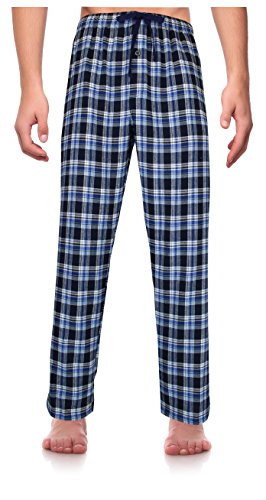 Classical Sleepwear Men’s 100% Cotton Flannel Pajama Pants,