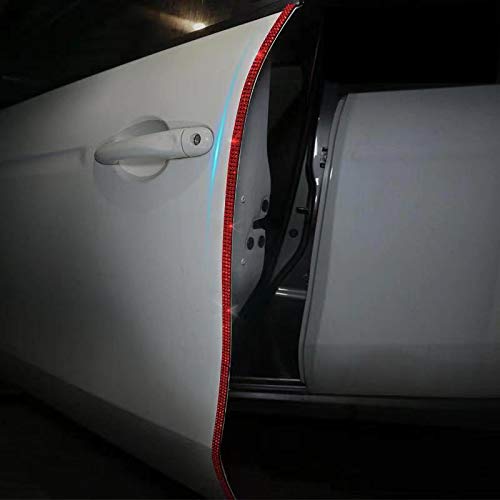 Door Edge Anti-Scratch Sticker Door Crash Bumper Crystal Bling Protection Tape Rubber Strip Sticker,Car Door Protector,Car Door Guard,Car Door Protection,90cm/35.4" Each One,4Pack/Set,White