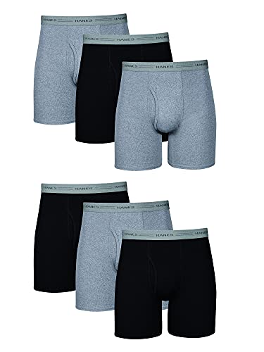Men's Underwear Boxer Briefs, Cool Dri Moisture-Wicking Underwear, Cotton No-Ride-Up for Men, Multi-packs Available