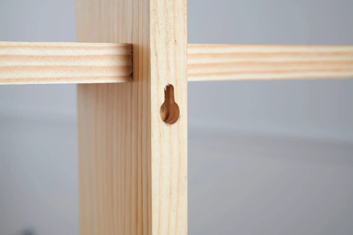 Bath Roll Holder - Tic Tac Toe - Blue Pine - Toilet Paper Display - Bath Room Decor - Bath Room Organization - Handmade 16 x 16 (Stained/Chestnut - X Black)