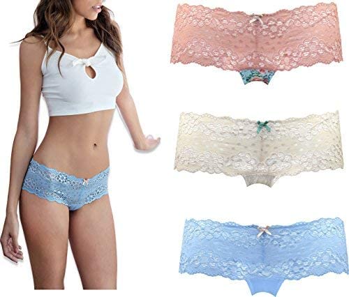 Women's 3 Pack Sexy Stretch Hipster Pantys