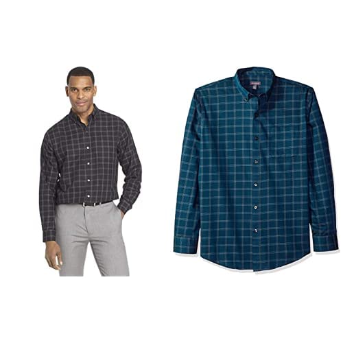 Men's Wrinkle Free Long Sleeve Button Down Shirt