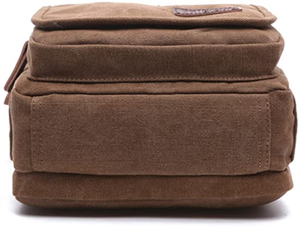 Sechunk Small Canvas Shoulder Bags Messenger Bag Travel Bag Business Bag Working Bag For Men Women