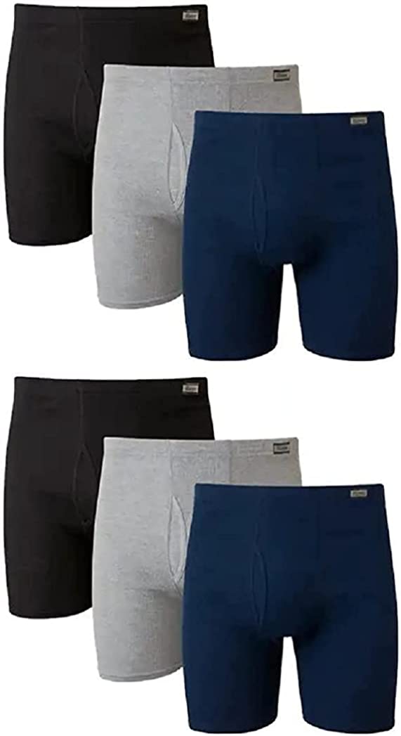 Men's Underwear Boxer Briefs, Cool Dri Moisture-Wicking Underwear, Cotton No-Ride-Up for Men, Multi-packs Available