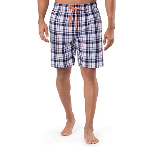 Men's Plaid Poly Rayon Drawstring Sleep Lounge Short