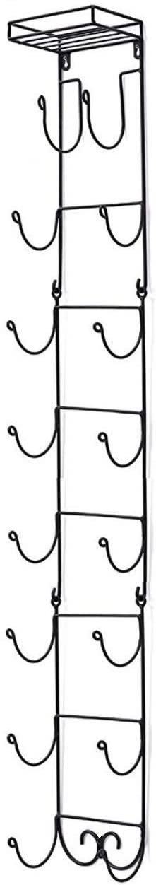 Premium Presents Bath Towel Rack in Bathroom. Wine Racks in Kitchen. Wall Mounted Shelves for Towels hat Organization. Great Decor Accessories. Metal Hooks. 3 Pieces Brand. (Black)