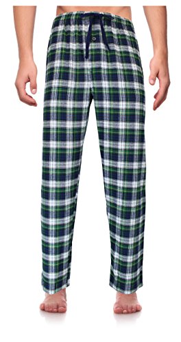 Classical Sleepwear Men’s 100% Cotton Flannel Pajama Pants,