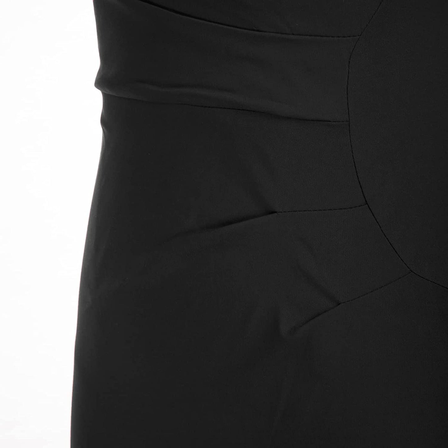 Women's Vintage 1950s Sleeveless Ruched Business Pencil Sheath Dress Formal Cocktail Party Dress