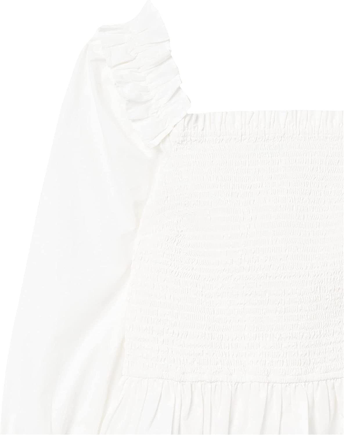 Women's Marisol Long Sleeve Ruffle Smocked Cropped Top