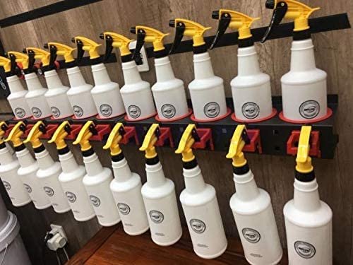 Turbo Pro Spray Bottle Storage Rack Abrasive Material Hanging Rail Car Beauty Shop Accessory Display Auto Cleaning Detailing Tools Hanger Bottle Organizer