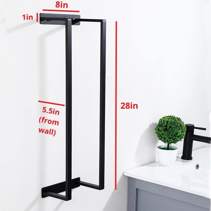Bathroom Wall Towel Rack, Bathroom Organization, Bath Towel Holder, Wall Towel Storage, Mounted Towel Rack Holder