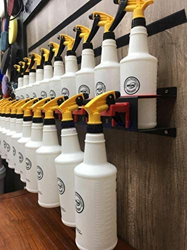 Turbo Pro Spray Bottle Storage Rack Abrasive Material Hanging Rail Car Beauty Shop Accessory Display Auto Cleaning Detailing Tools Hanger Bottle Organizer