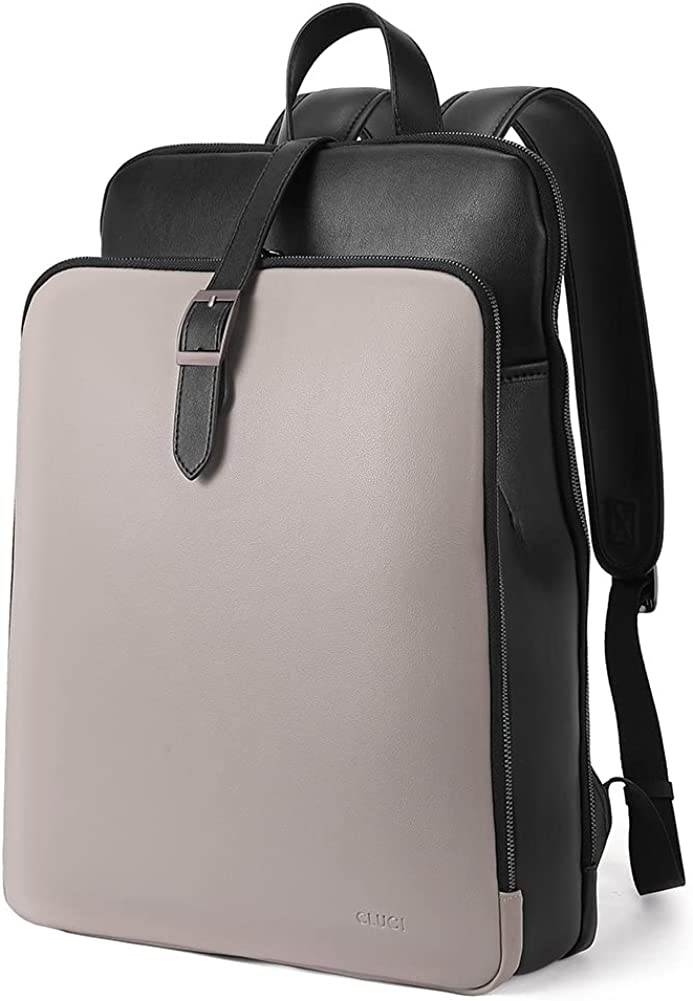 Womens Backpack Purse Leather 15.6 Inch Laptop Travel Business Vintage Large Shoulder Bags
