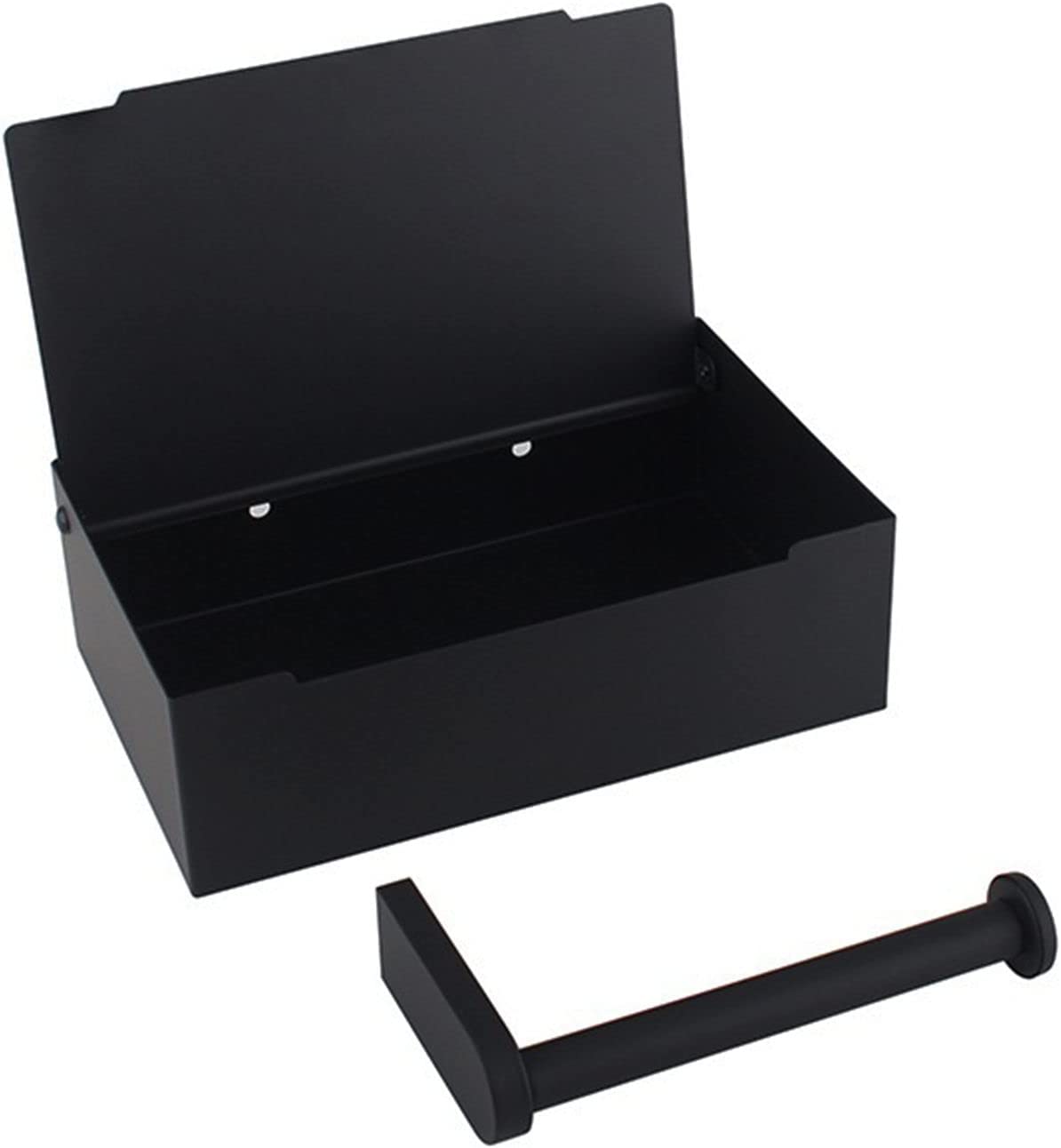 Toilet Paper Holder with Shelf and Storage,YIDATIKER Stainless Steel Wall Mounted Toilet Paper Holder for Bathroom