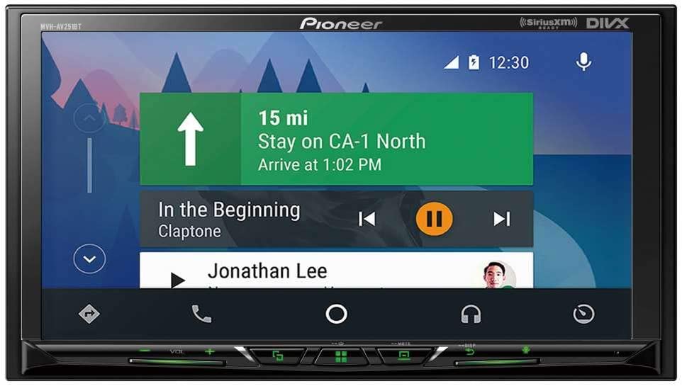 Digital Multimedia Video Receiver with 7" Hires Touch Panel Display, Apple CarPlay, Android AUT, Built-in Bluetooth, and SiriusXM-Ready (Does not Play CDs)