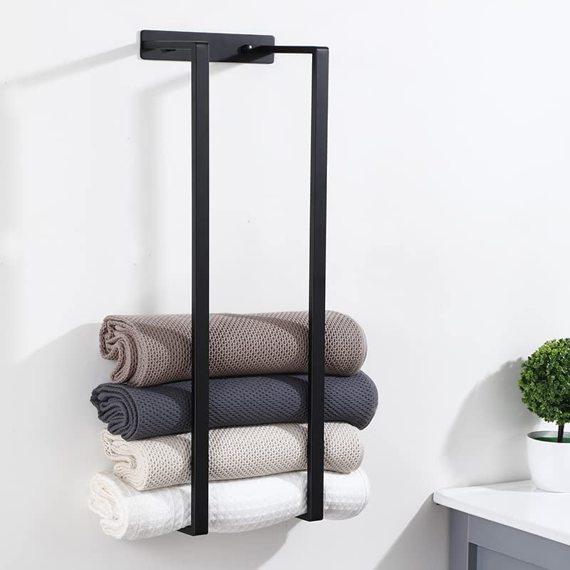 Bathroom Wall Towel Rack, Bathroom Organization, Bath Towel Holder, Wall Towel Storage, Mounted Towel Rack Holder