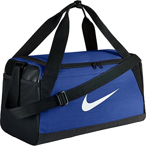 NIKE Brasilia Training Duffel Bag, Black/Black/White, Small