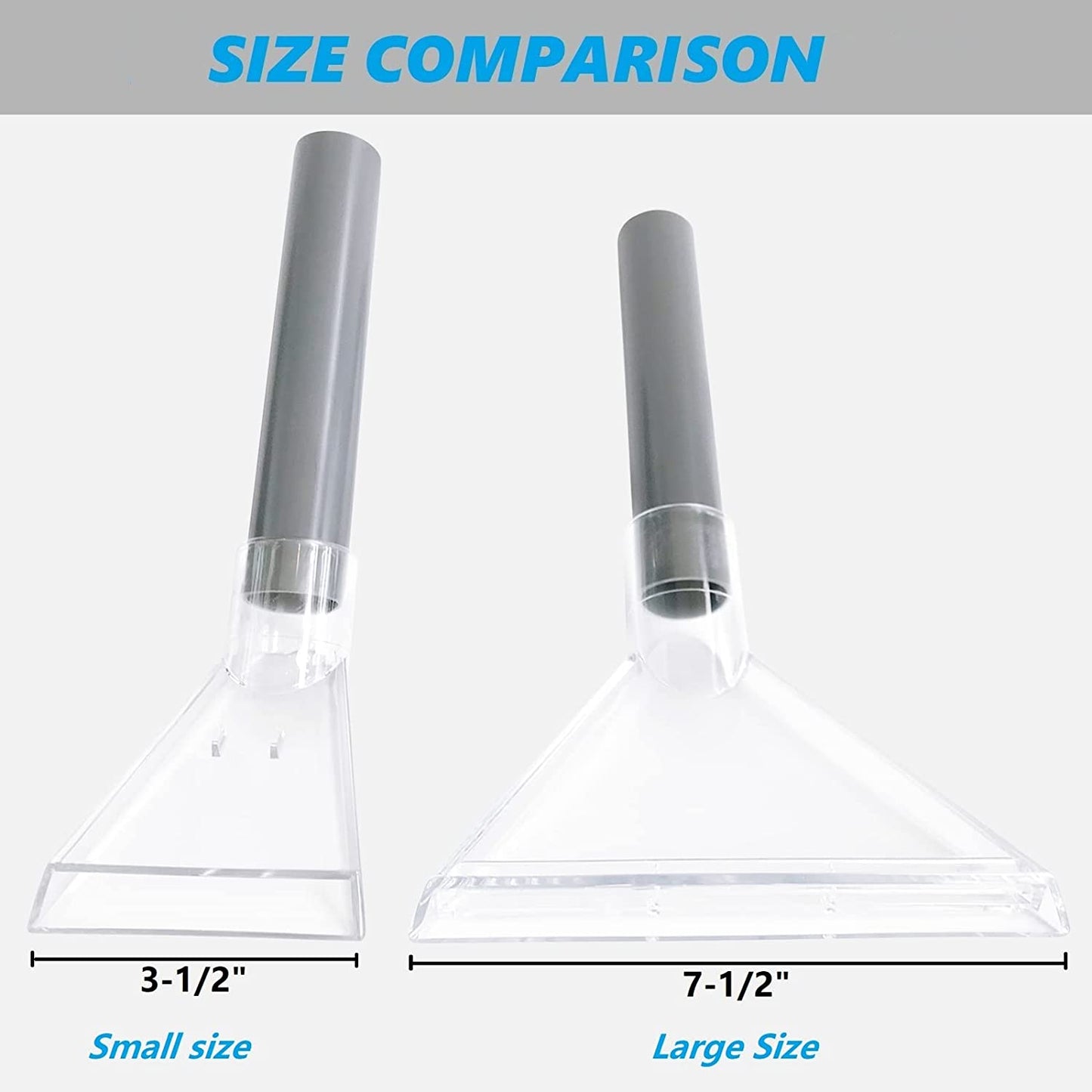 Hand Wand with Clear Head for Upholstery & Carpet Cleaning, Turn Wet-Dry Vac into an Extractor, Detailing Hand Tool for Portable Extractor & Truck Mount