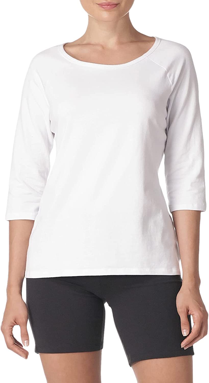 Women's Stretch Cotton Raglan Sleeve Tee