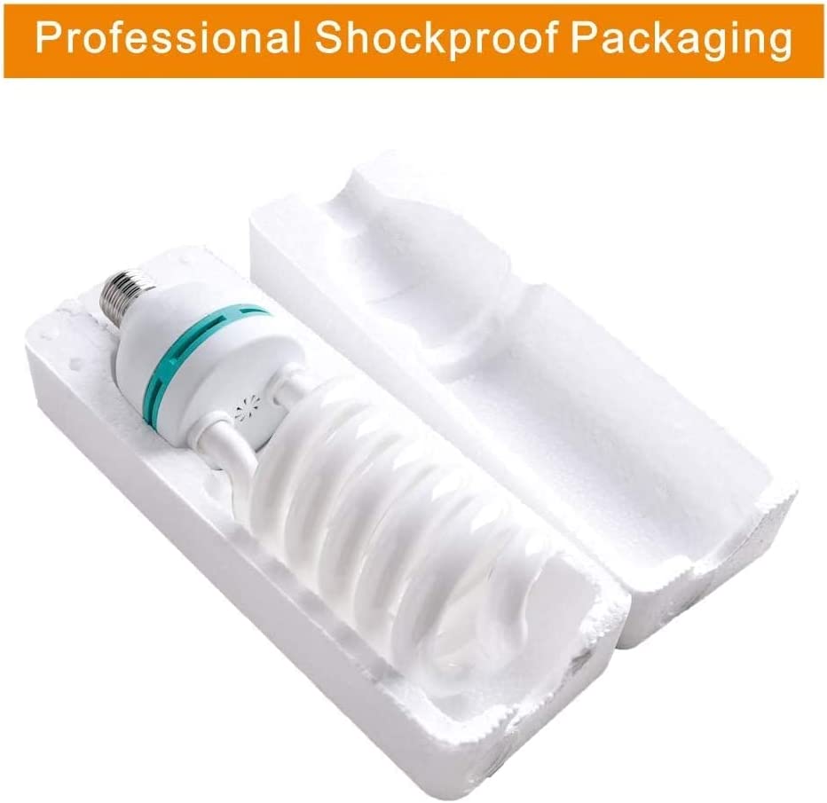 135W Light Bulb 5500K CFL Daylight Spiral Softbox Lighting Kit Bulb in E27 Socket for Photography Photo CFL-1