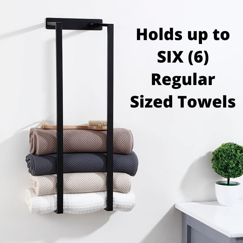 Bathroom Wall Towel Rack, Bathroom Organization, Bath Towel Holder, Wall Towel Storage, Mounted Towel Rack Holder