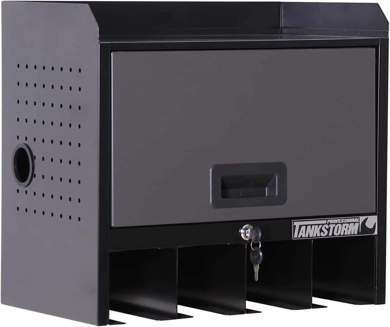 Wall Mounted Drill Storage Steel Box, Drill Charging Station, Power Drill Storage Toolbox, Drill Organizer (DDG-1)