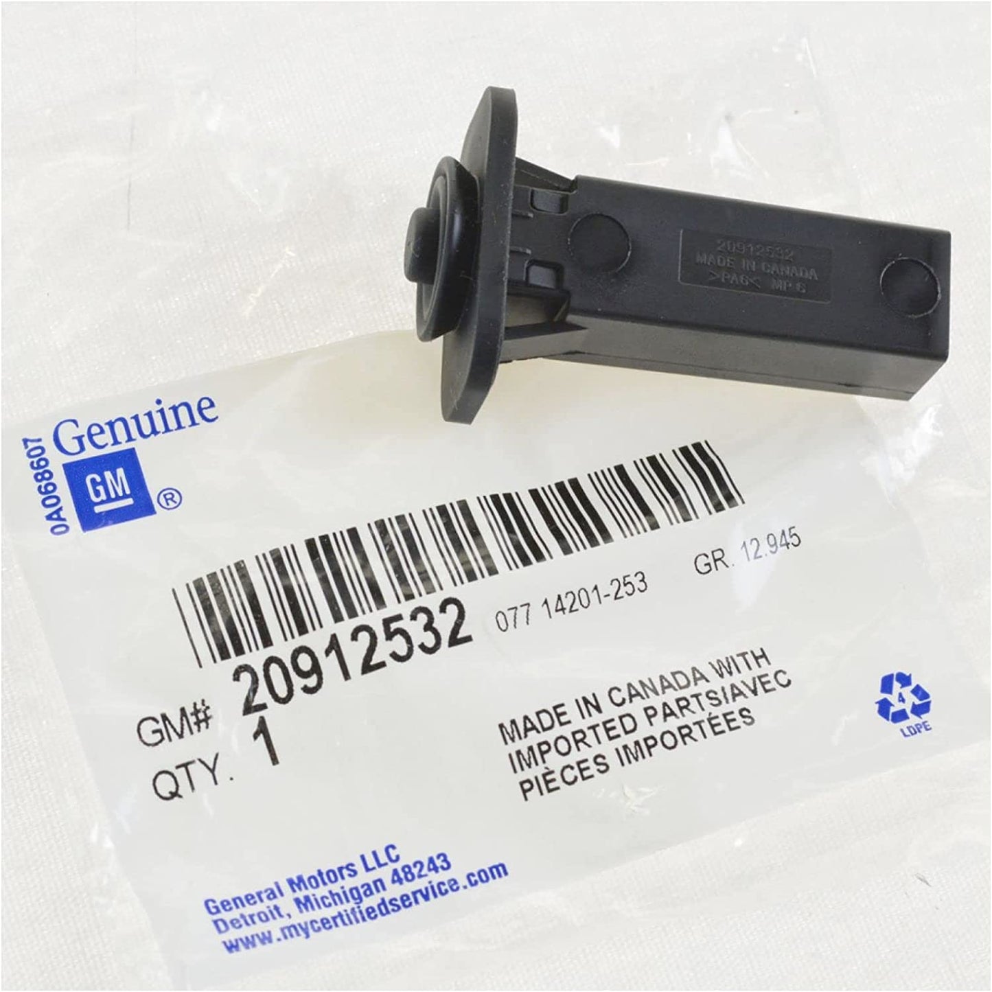 Autoparts Fuel Tank Filler Door Spring with Plunger Compatible with Chevrolet Cadillac GM