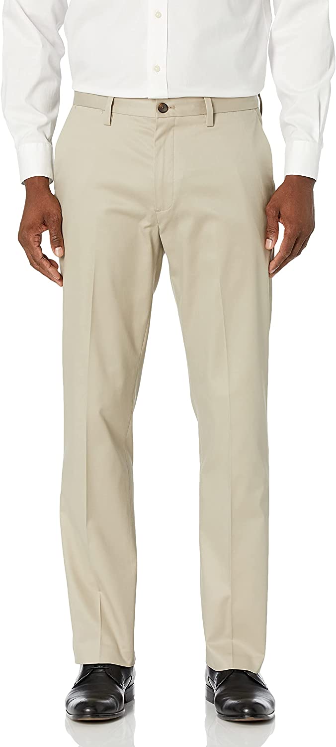 Down Men's Straight Fit Non-Iron Dress Chino Pant