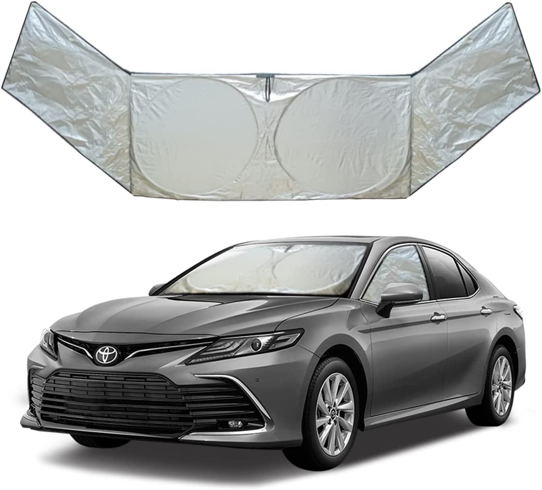 Windshield Sun Shade for Car Heat Shield Combination of The Front and Side Sunshades Durable 240T Sun Blocker for Car Protection Against UV Rays and Sun Heat