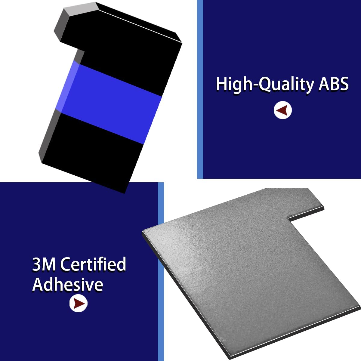 Insert Letters Compatible for F15o 2021 2022 3M Adhesive & 3D Raised Tailgate Decal Letters(Blue Black)