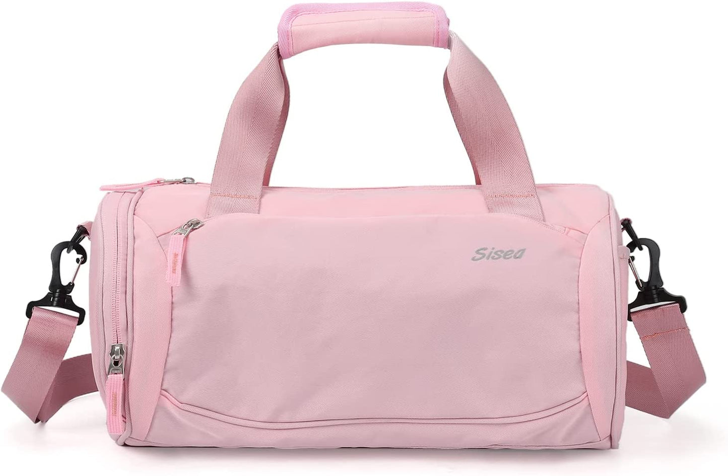 Small Sports Gym Bag for Women with Wet Pocket Waterproof, Workout Bags for Gym Women,Exercise Beach Yoga Dance Bag,Pink