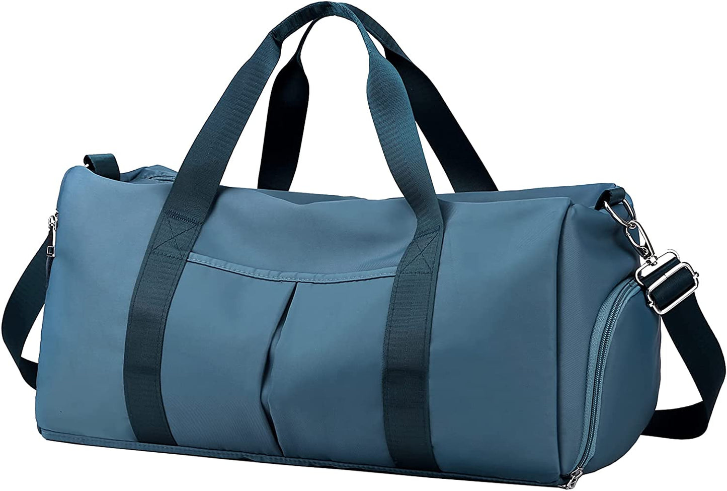 Forestfish Sports Gym Bag Travel Duffel Bag with Dry Wet Pocket & Shoes Compartment for Women and Men (Green)