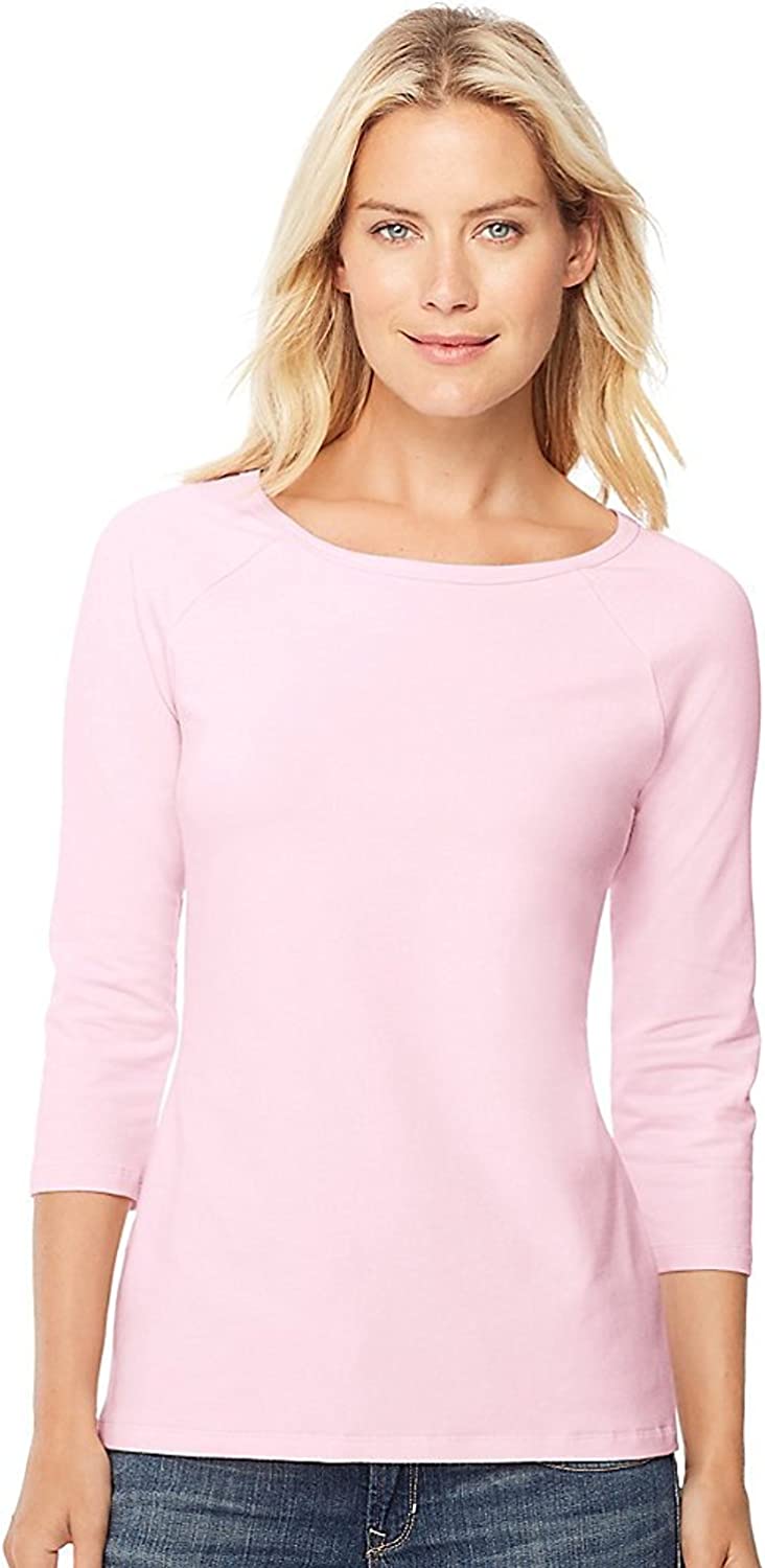 Women's Stretch Cotton Raglan Sleeve Tee