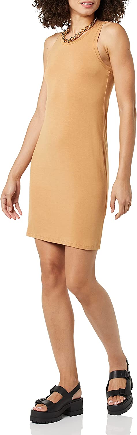 Women's Lightweight Jersey Slim-Fit Tank Mini Dress