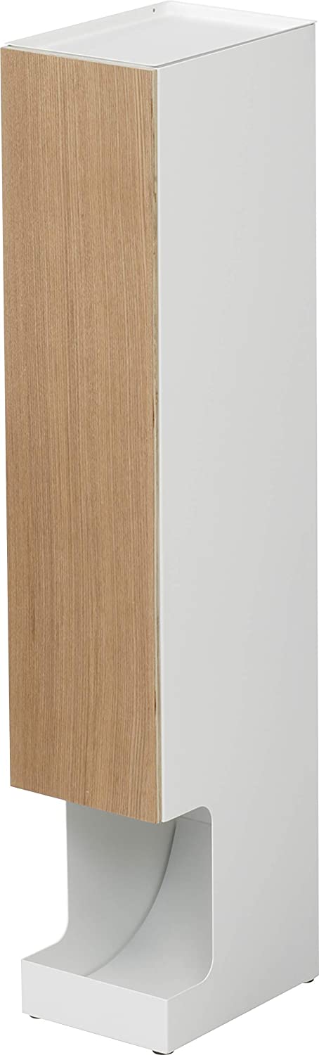 Yamazaki Home Toilet Paper Dispenser-Bathroom Storage Holder Stand, One Size, Natural