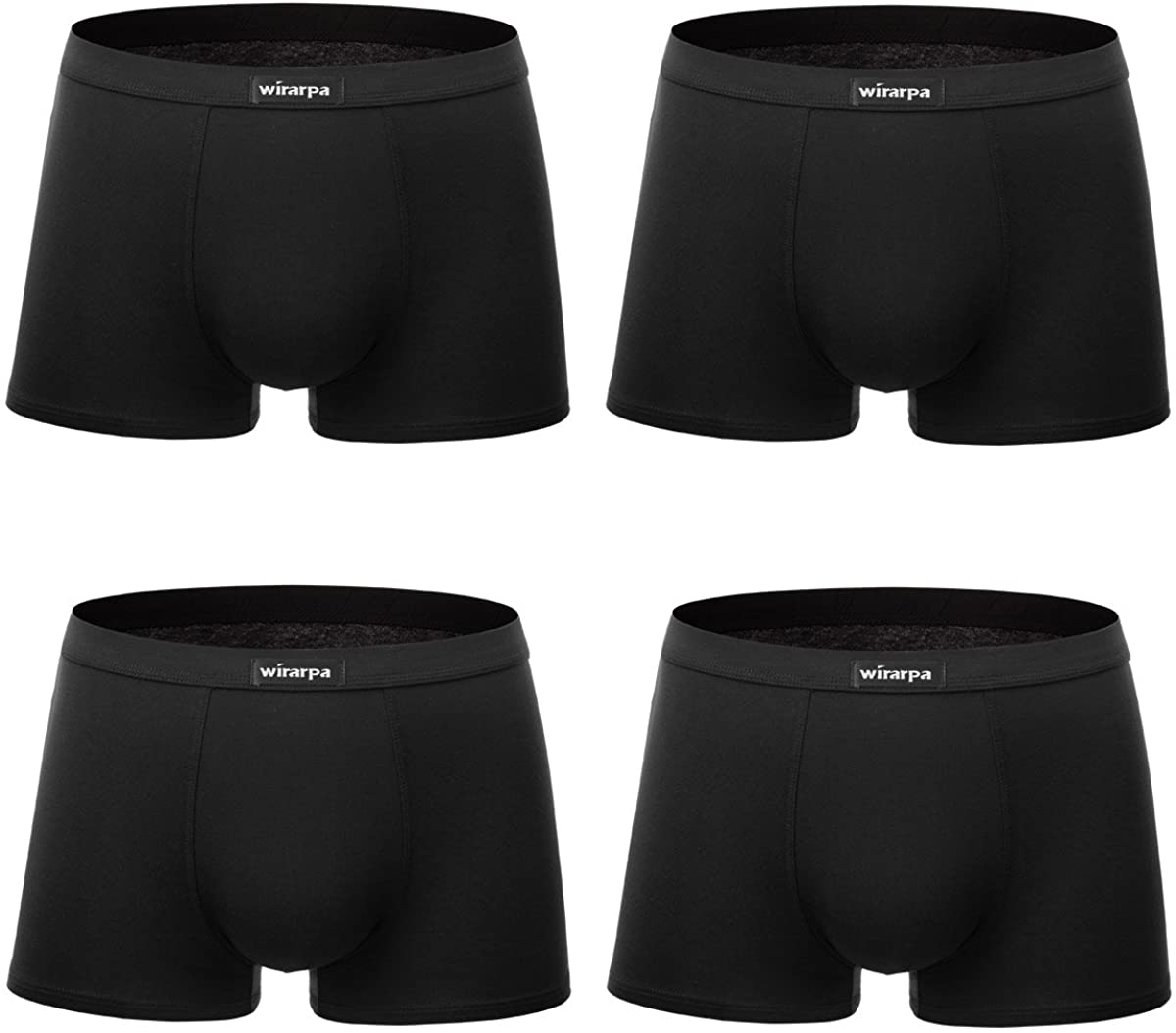 Men's Breathable Modal Microfiber Trunks Underwear Covered Band Multipack