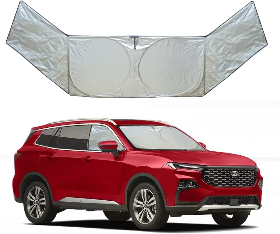 Windshield Sun Shade for Car Heat Shield Combination of The Front and Side Sunshades Durable 240T Sun Blocker for Car Protection Against UV Rays and Sun Heat
