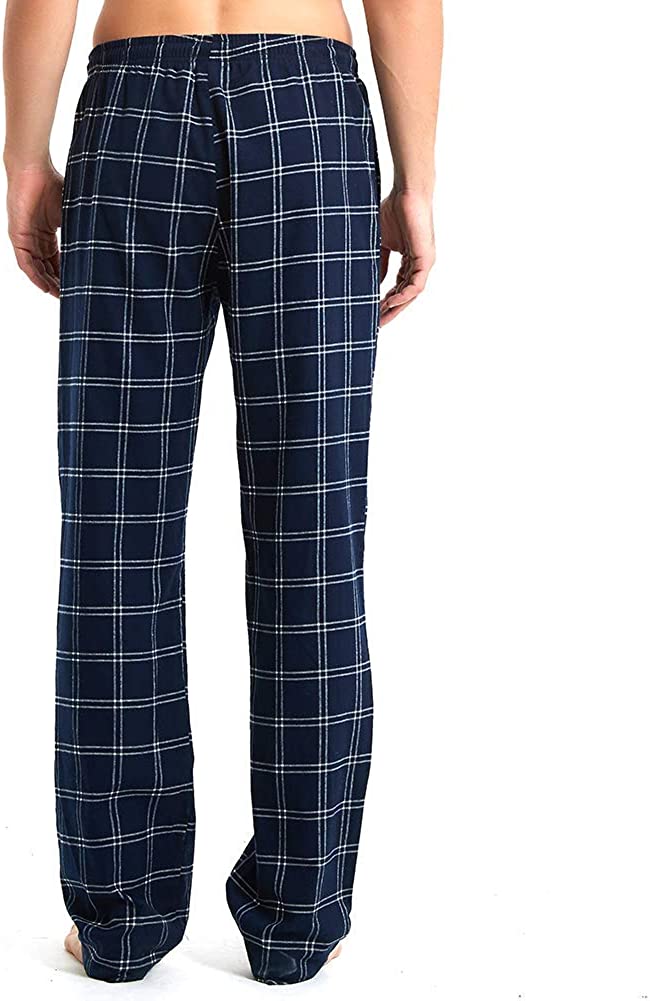 Mens Tall Pajama Pants 34/36/38 Long Inseam Plaid Lounge Pants Sleepwear Pajama Bottoms 100% Cotton
