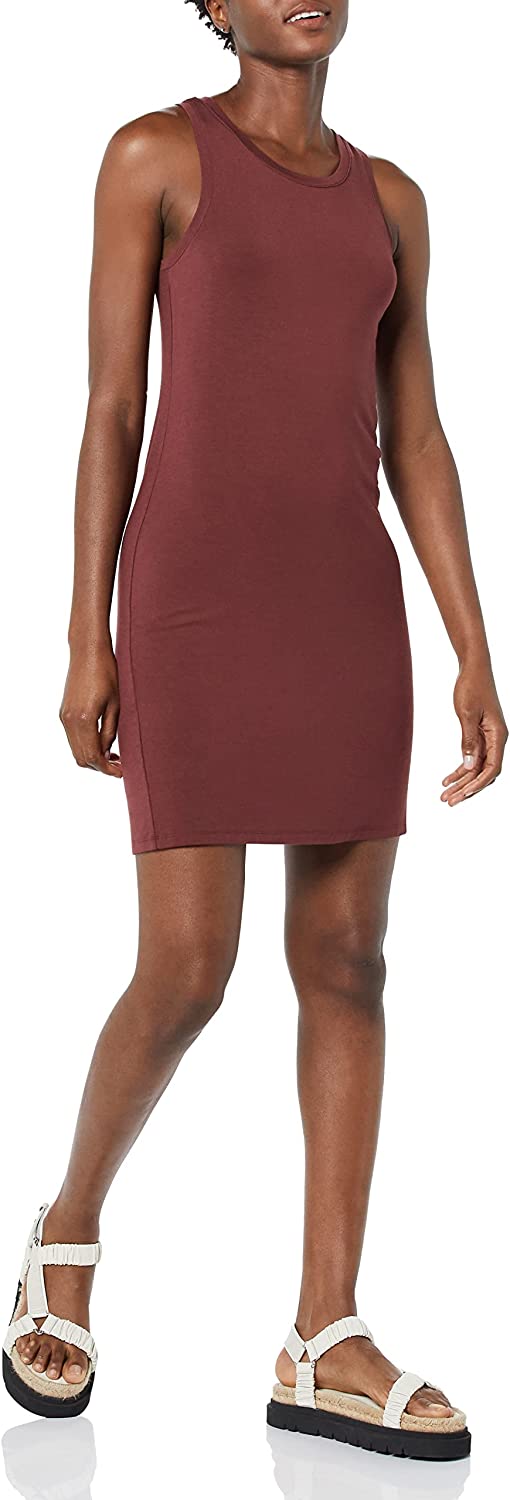 Women's Lightweight Jersey Slim-Fit Tank Mini Dress