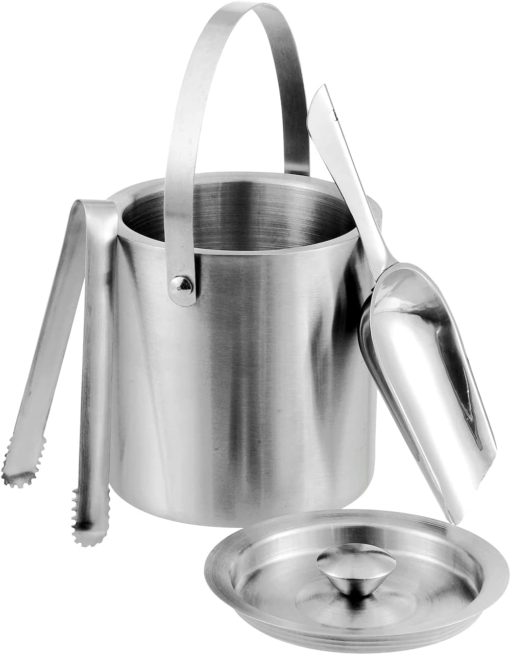 Stainless Steel Cocktail Set | 17 Piece Bar Accessories Set | 26 Ounce Boston Shaker w/Strainer Rubber Pourers Bar Jigger, Cocktail Spoon & More | Drink Mixer Bar Set | Bartender Kit