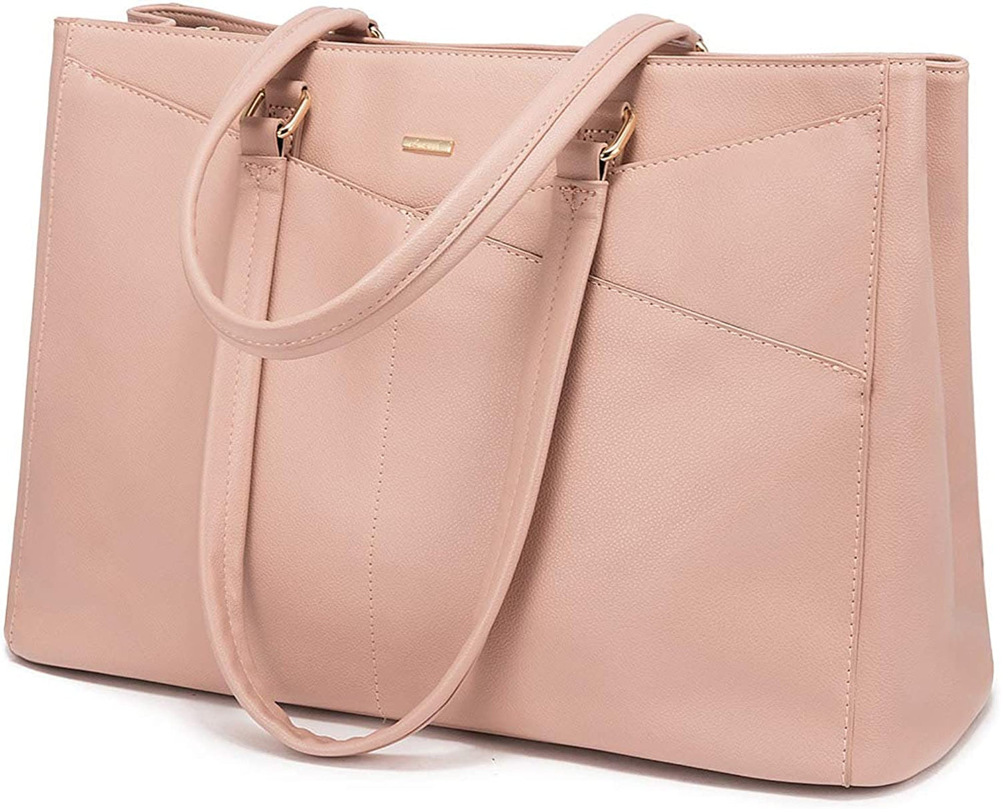 Laptop Tote Bag for Women 15.6 Inch Waterproof Leather Computer Bags Women Business Office Work Bag Briefcase