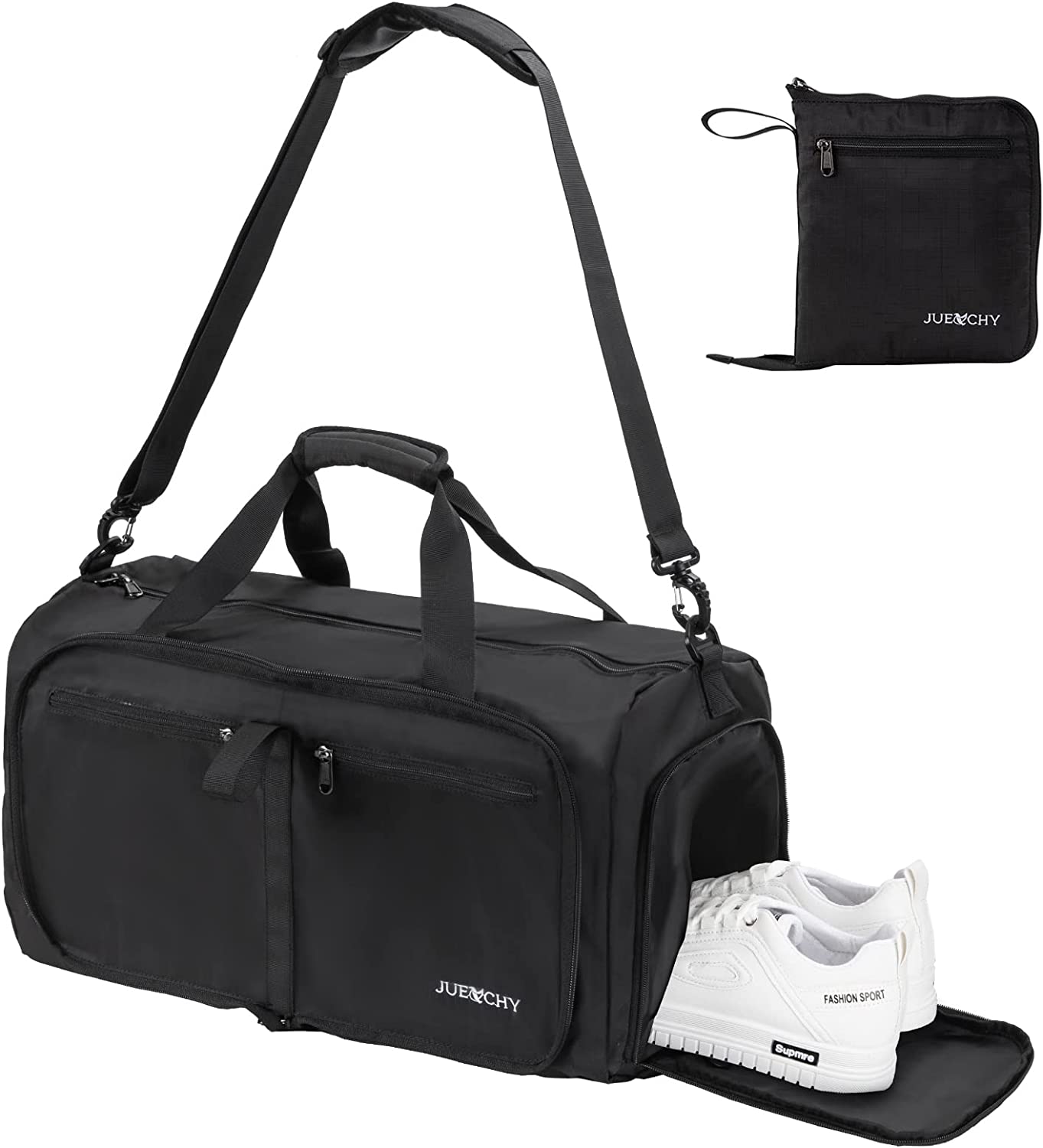 Jueachy Gym Bag for Men Small Gym Bag for Women Workout Duffle Bag Luggage Weekend Travel Backpack with Shoe Compartment Waterproof