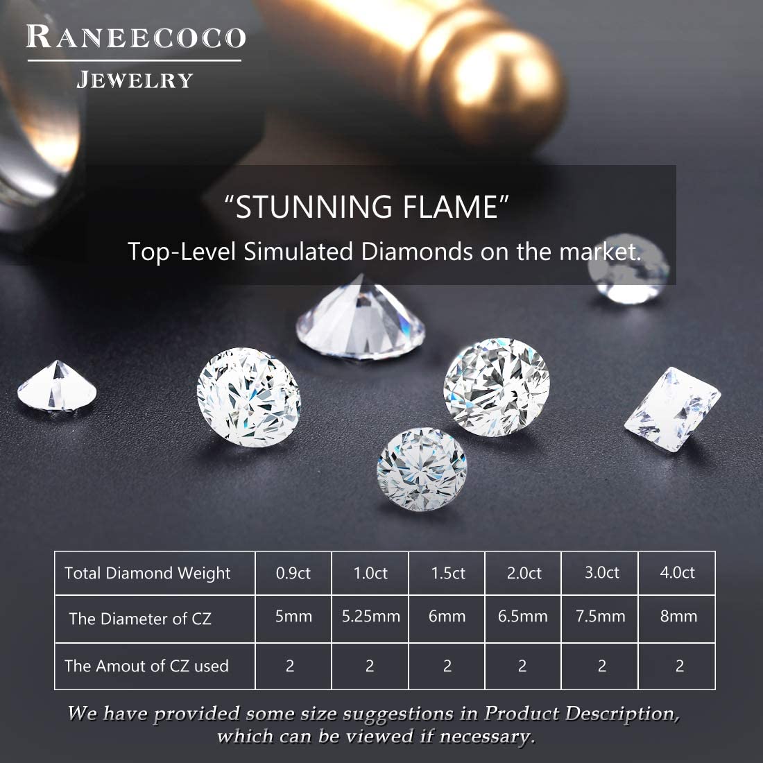 "STUNNING FLAME" 18K Gold Plated Silver Brilliant Cut Simulated Diamond Cubic Zirconia Stud Earrings