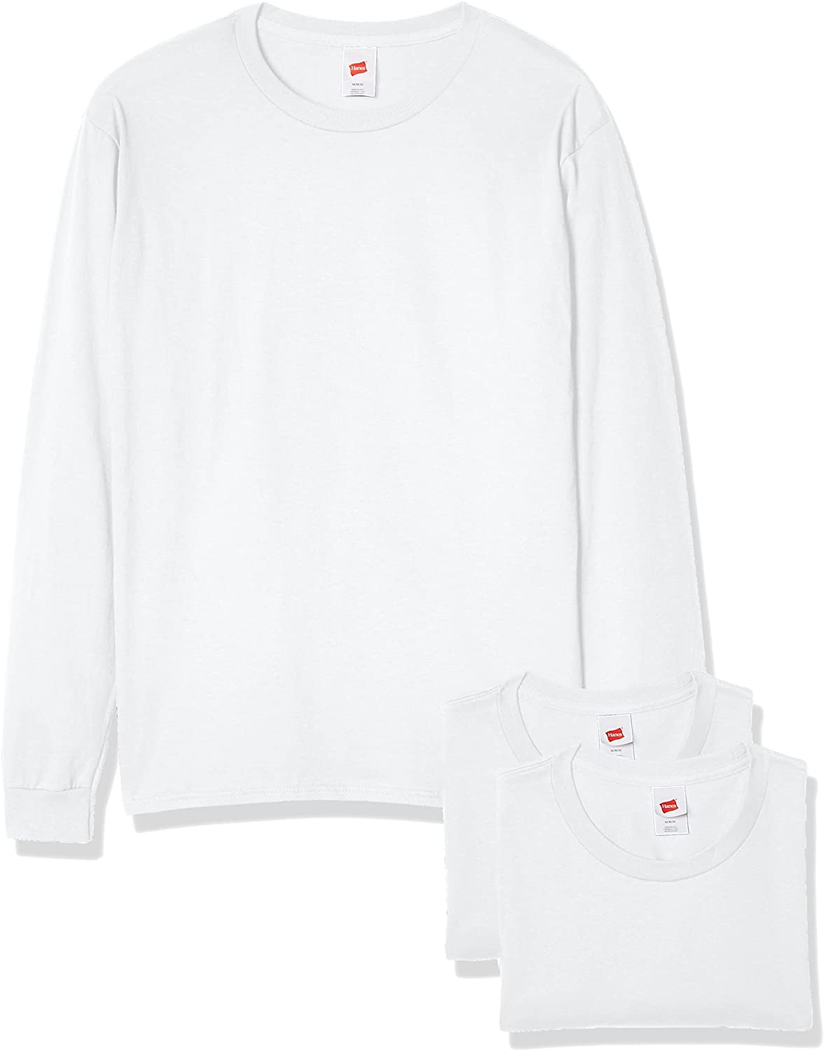 Men's Essentials Long Sleeve T-shirt Value Pack (4-pack)